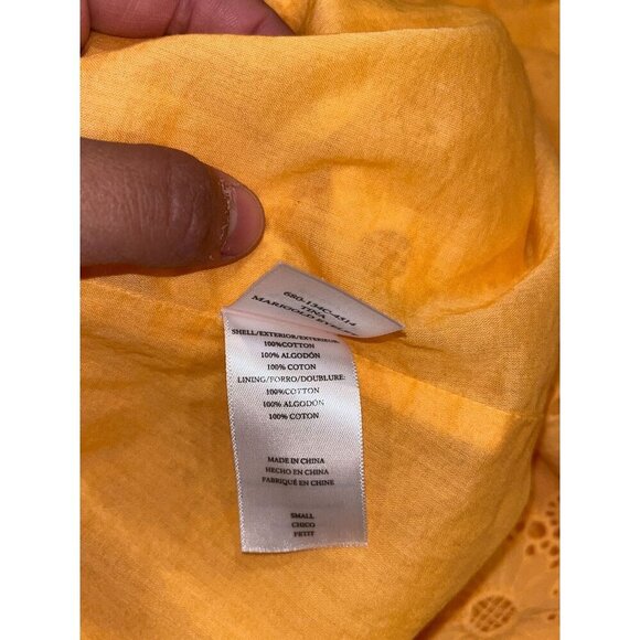 Rails Tina Maigold Eyelet Ruffle Midi Dress Women's Size S Small - Picture 11 of 12